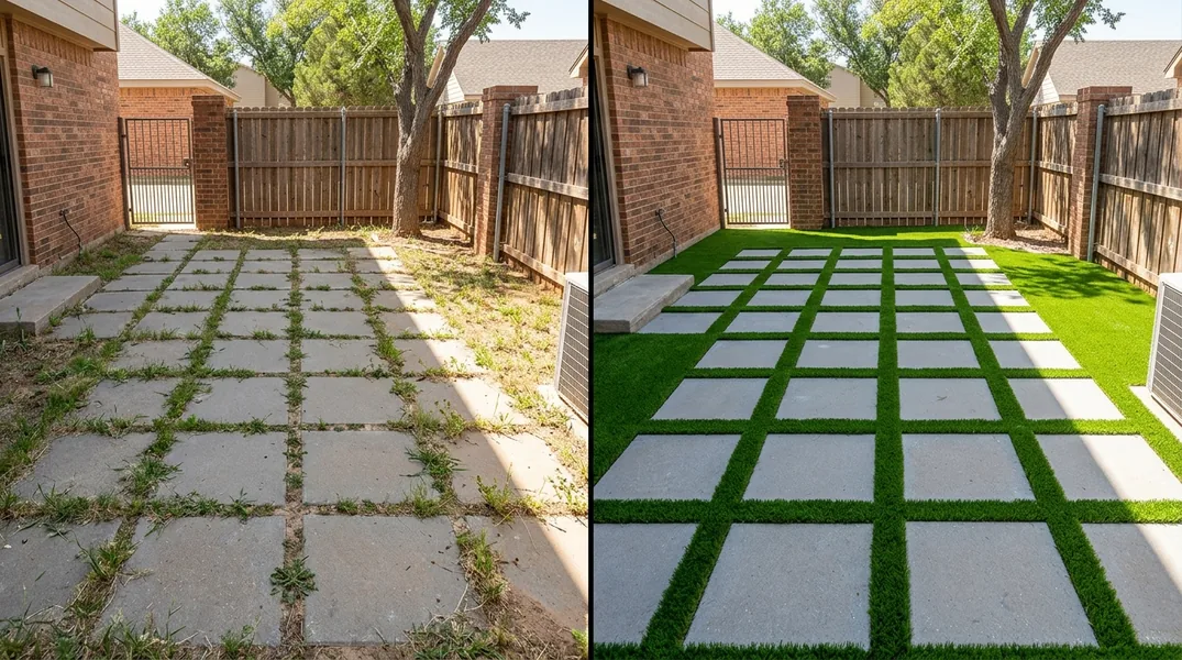 Result artificial grass installation in Lubbock - Lubbock Artificial Grass Installation