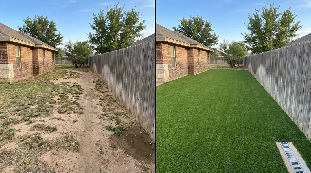 Result artificial grass installation in Lubbock - Lubbock Artificial Grass Installation
