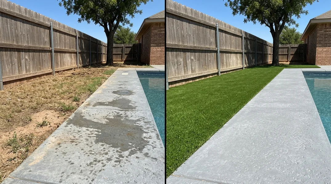 Result artificial grass installation in Lubbock - Lubbock Artificial Grass Installation
