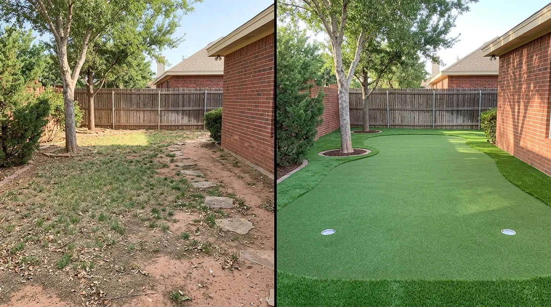 Result artificial grass installation in Lubbock - Lubbock Artificial Grass Installation